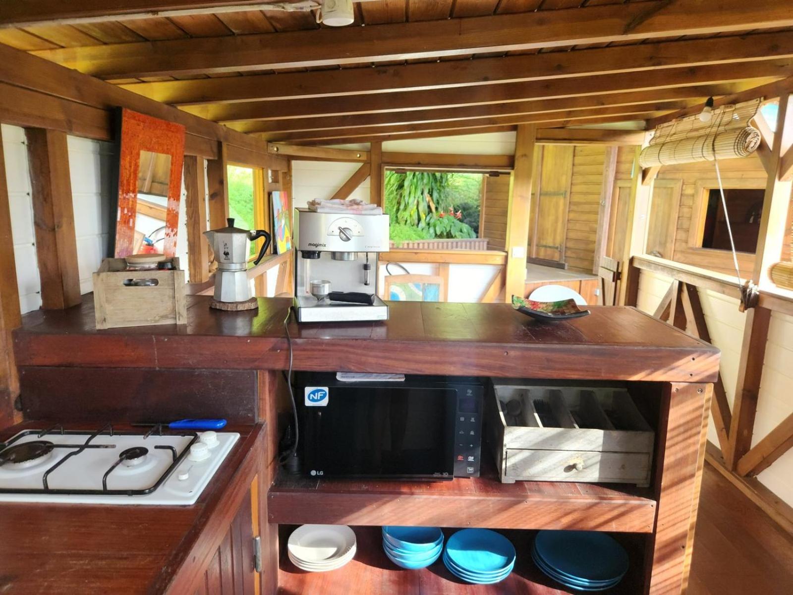 Les Bananes Vertes Ecolodges Saint-Claude Zewnętrze zdjęcie